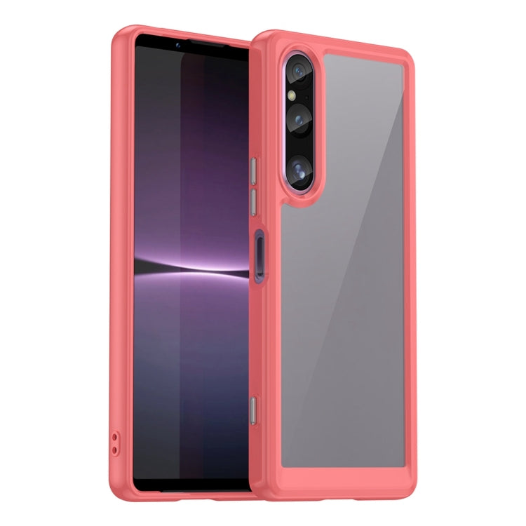 Custodia per telefono in acrilico + TPU serie colorata, For Sony Xperia 1 V, For Samsung Galaxy M54 5G