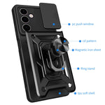 Cover per fotocamera scorrevole Design Custodia per telefono in TPU + PC, For Samsung Galaxy A24 4G