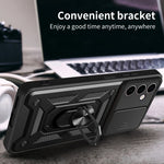 Cover per fotocamera scorrevole Design Custodia per telefono in TPU + PC, For Samsung Galaxy A24 4G