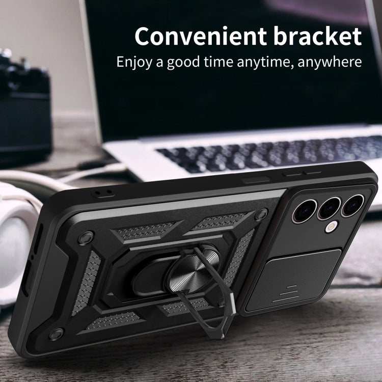 Cover per fotocamera scorrevole Design Custodia per telefono in TPU + PC, For Samsung Galaxy A24 4G
