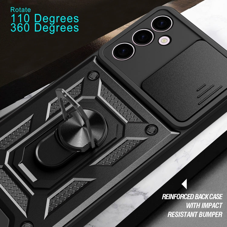 Cover per fotocamera scorrevole Design Custodia per telefono in TPU + PC, For Samsung Galaxy A24 4G