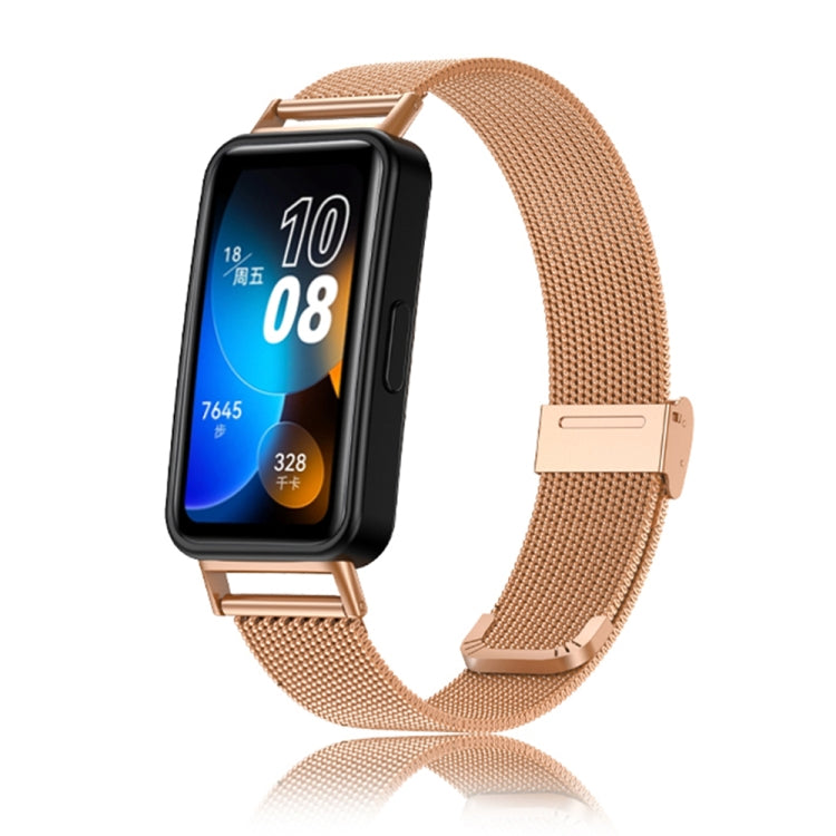 Cinturino per orologio in maglia metallica in acciaio inossidabile Milano da 16 mm, For Huawei Band 8