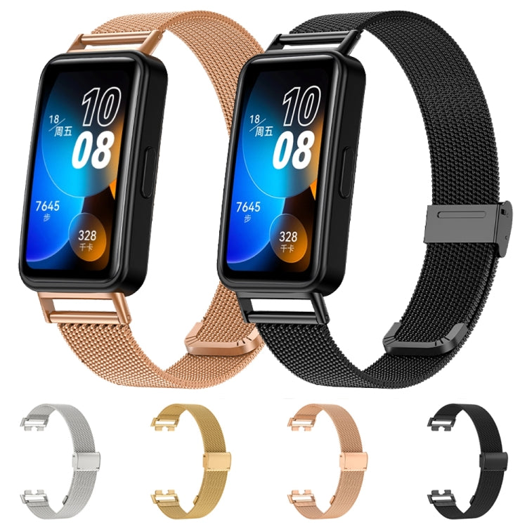 Cinturino per orologio in maglia metallica in acciaio inossidabile Milano da 16 mm, For Huawei Band 8