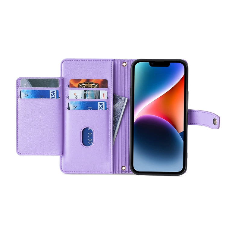 Custodia per telefono in pelle con portafoglio con cerniera a tracolla, For Samsung Galaxy A04e 4G, For Samsung Galaxy A54 5G, For Samsung Galaxy M14 5G