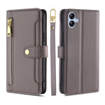 Custodia per telefono in pelle con portafoglio con cerniera a tracolla, For Samsung Galaxy A04e 4G, For Samsung Galaxy A54 5G, For Samsung Galaxy M14 5G