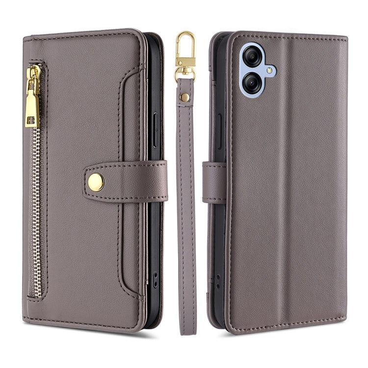 Custodia per telefono in pelle con portafoglio con cerniera a tracolla, For Samsung Galaxy A04e 4G, For Samsung Galaxy A54 5G, For Samsung Galaxy M14 5G