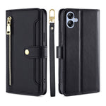 Custodia per telefono in pelle con portafoglio con cerniera a tracolla, For Samsung Galaxy A04e 4G, For Samsung Galaxy A54 5G, For Samsung Galaxy M14 5G