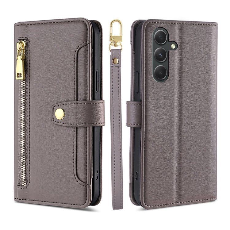Custodia per telefono in pelle con portafoglio con cerniera a tracolla, For Samsung Galaxy A04e 4G, For Samsung Galaxy A54 5G, For Samsung Galaxy M14 5G