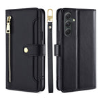 Custodia per telefono in pelle con portafoglio con cerniera a tracolla, For Samsung Galaxy A04e 4G, For Samsung Galaxy A54 5G, For Samsung Galaxy M14 5G