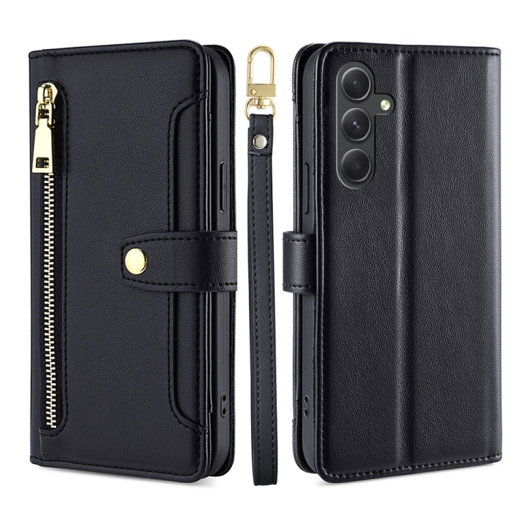 Custodia per telefono in pelle con portafoglio con cerniera a tracolla, For Samsung Galaxy A04e 4G, For Samsung Galaxy A54 5G, For Samsung Galaxy M14 5G