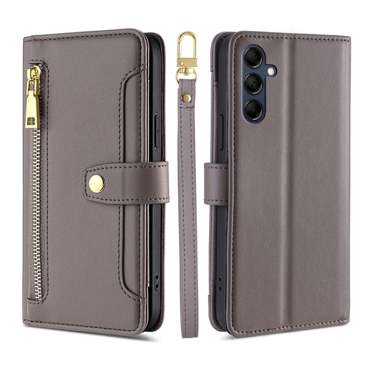 Custodia per telefono in pelle con portafoglio con cerniera a tracolla, For Samsung Galaxy A04e 4G, For Samsung Galaxy A54 5G, For Samsung Galaxy M14 5G