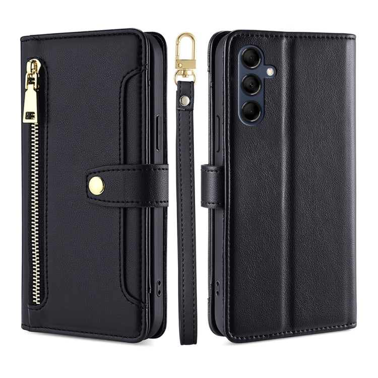 Custodia per telefono in pelle con portafoglio con cerniera a tracolla, For Samsung Galaxy A04e 4G, For Samsung Galaxy A54 5G, For Samsung Galaxy M14 5G