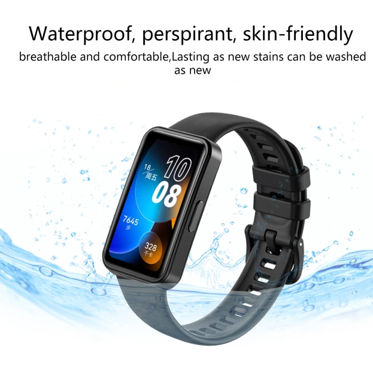Cinturino di ricambio in silicone tinta unita da 16 mm, For Huawei Band 8