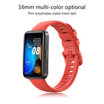 Cinturino di ricambio in silicone tinta unita da 16 mm, For Huawei Band 8