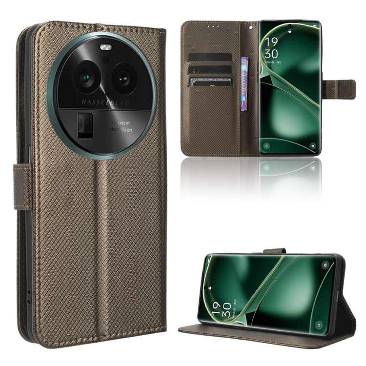 Custodia per telefono in pelle con trama a diamante, For Itel A18, For Motorola Moto G Power 2023, For OPPO A1 5G, For OPPO Find X6 Pro