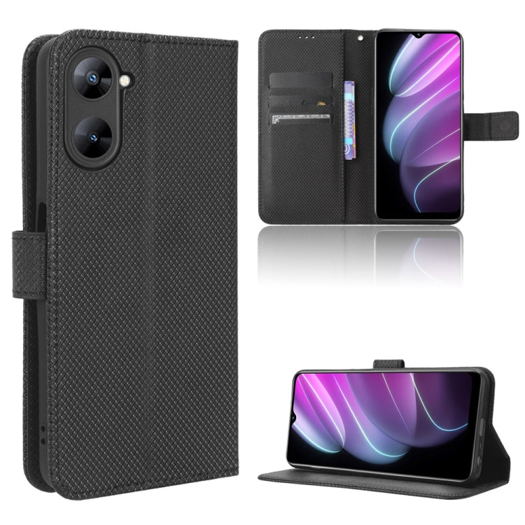 Custodia per telefono in pelle con trama a diamante, For OPPO Find X6, For Realme V30 / V30t 5G, For Orbic Q10 4G, For Tecno Spark 10 4G