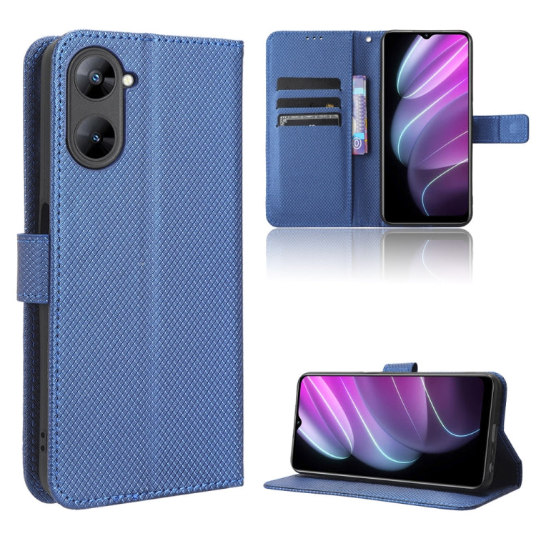 Custodia per telefono in pelle con trama a diamante, For OPPO Find X6, For Realme V30 / V30t 5G, For Orbic Q10 4G, For Tecno Spark 10 4G