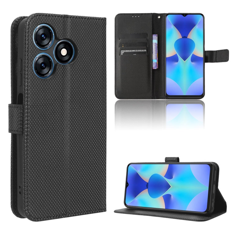 Custodia per telefono in pelle con trama a diamante, For OPPO Find X6, For Realme V30 / V30t 5G, For Orbic Q10 4G, For Tecno Spark 10 4G