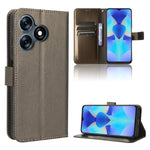 Custodia per telefono in pelle con trama a diamante, For OPPO Find X6, For Realme V30 / V30t 5G, For Orbic Q10 4G, For Tecno Spark 10 4G