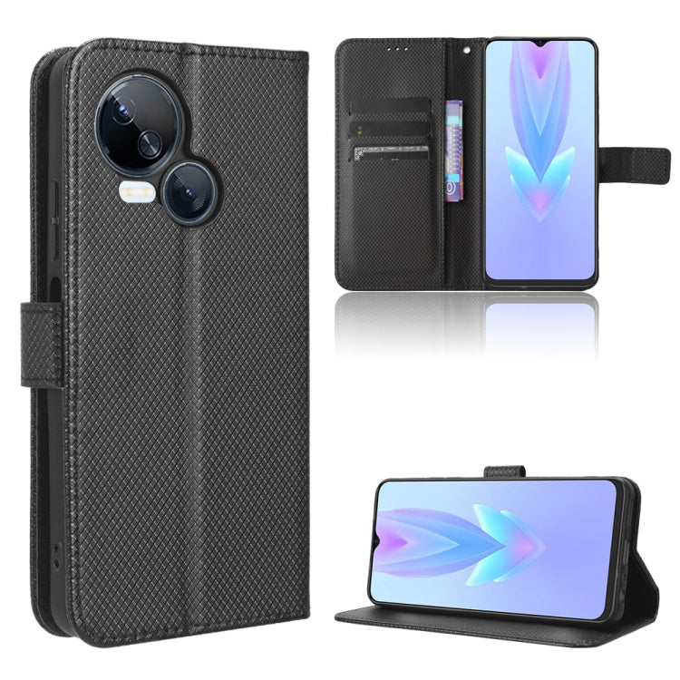 Custodia per telefono in pelle con trama a diamante, For Tecno Spark 10 5G, For Tecno Spark 10 Pro / K17, For Tecno Spark 10C, For vivo iQOO Z7x