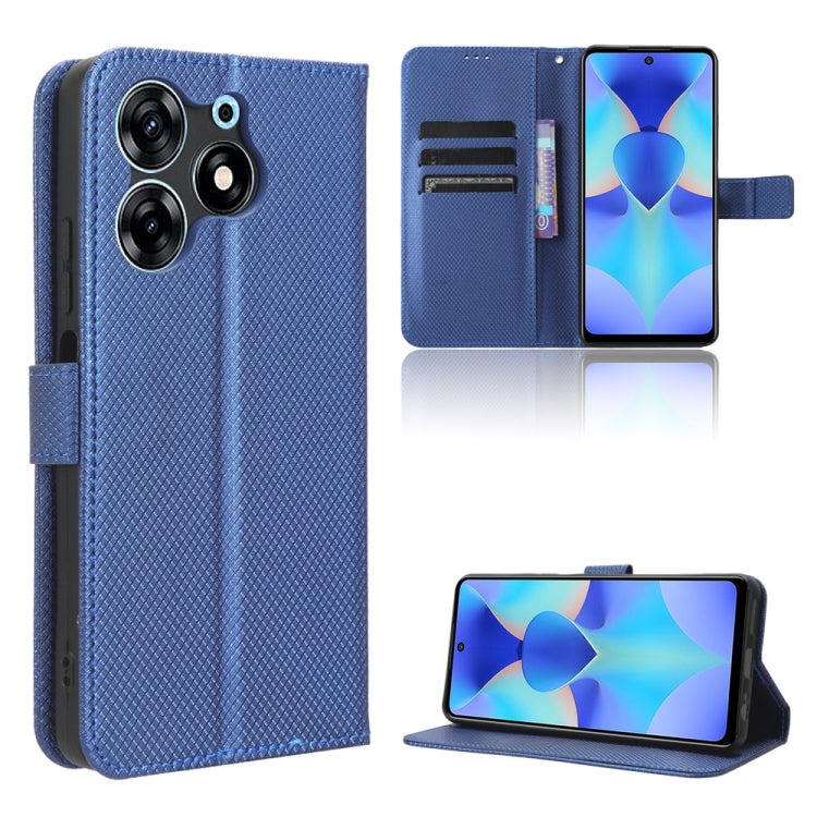 Custodia per telefono in pelle con trama a diamante, For Tecno Spark 10 5G, For Tecno Spark 10 Pro / K17, For Tecno Spark 10C, For vivo iQOO Z7x