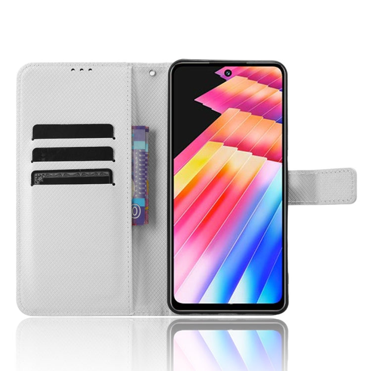 Custodia per telefono in pelle con trama a diamante, For Infinix Hot 30 4G X6831, For Infinix Hot 30 Play, For Infinix Hot 30i / 30i NFC, For Doogee X97 / X97 Pro
