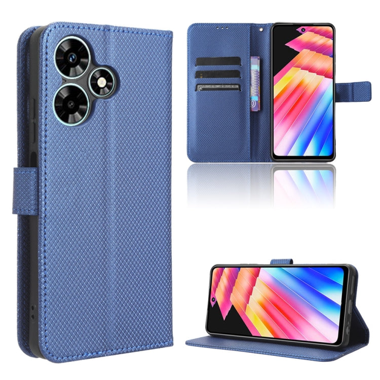 Custodia per telefono in pelle con trama a diamante, For Infinix Hot 30 4G X6831, For Infinix Hot 30 Play, For Infinix Hot 30i / 30i NFC, For Doogee X97 / X97 Pro