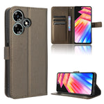 Custodia per telefono in pelle con trama a diamante, For Infinix Hot 30 4G X6831, For Infinix Hot 30 Play, For Infinix Hot 30i / 30i NFC, For Doogee X97 / X97 Pro