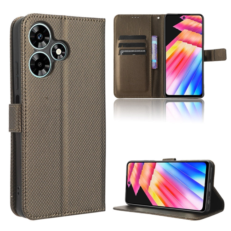 Custodia per telefono in pelle con trama a diamante, For Infinix Hot 30 4G X6831, For Infinix Hot 30 Play, For Infinix Hot 30i / 30i NFC, For Doogee X97 / X97 Pro