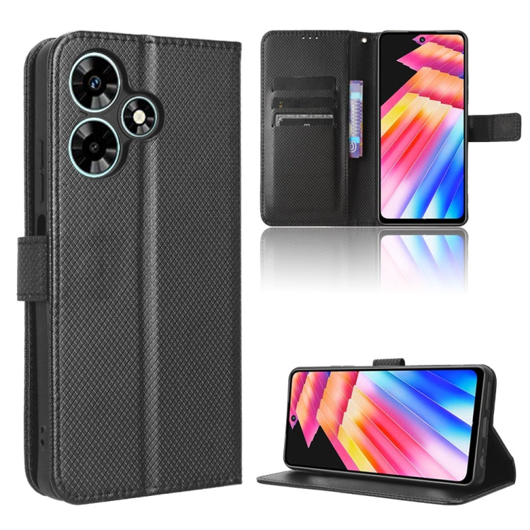 Custodia per telefono in pelle con trama a diamante, For Infinix Hot 30 4G X6831, For Infinix Hot 30 Play, For Infinix Hot 30i / 30i NFC, For Doogee X97 / X97 Pro