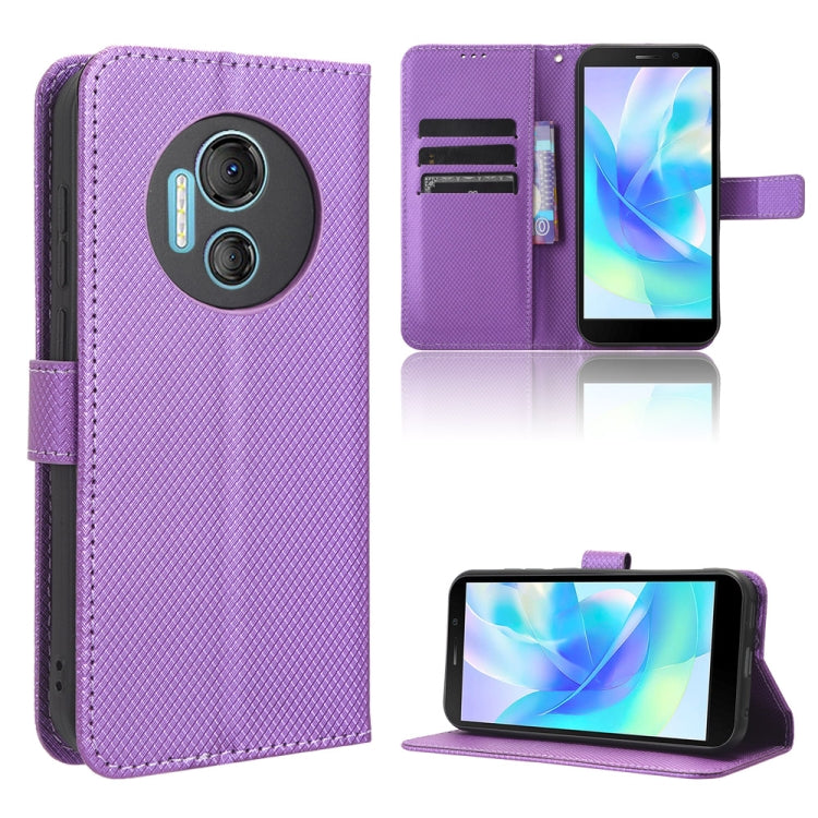 Custodia per telefono in pelle con trama a diamante, For Infinix Hot 30 4G X6831, For Infinix Hot 30 Play, For Infinix Hot 30i / 30i NFC, For Doogee X97 / X97 Pro