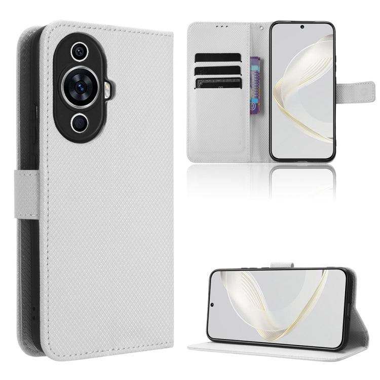 Custodia per telefono in pelle con trama a diamante, For Xiaomi Redmi Note 12 4G Global, For Huawei nova 11 Pro, For Huawei nova 11, For Huawei P60 Art