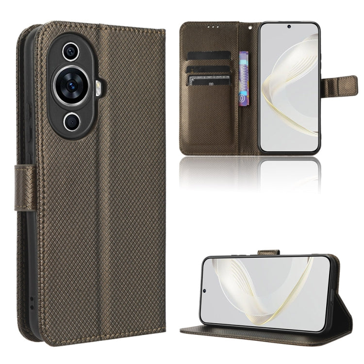 Custodia per telefono in pelle con trama a diamante, For Xiaomi Redmi Note 12 4G Global, For Huawei nova 11 Pro, For Huawei nova 11, For Huawei P60 Art