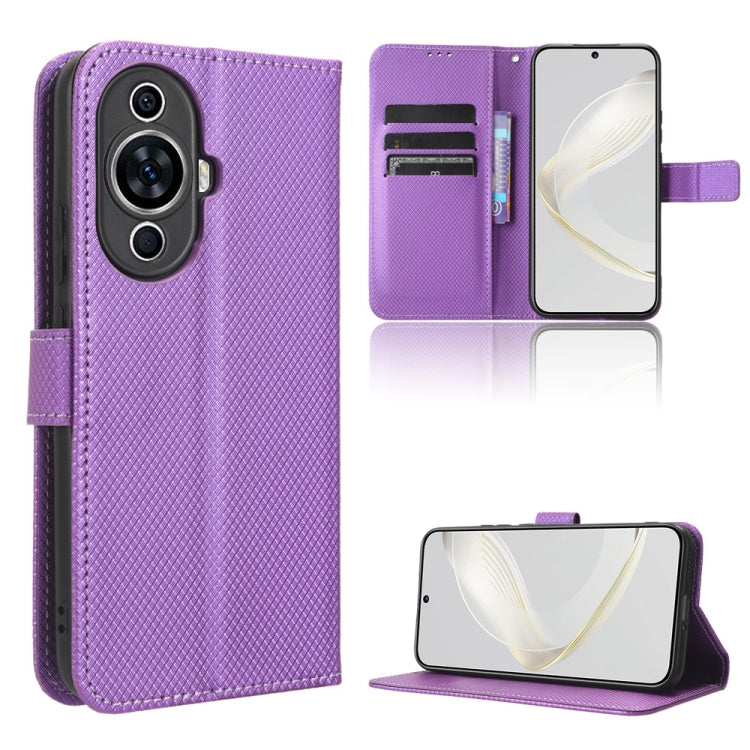 Custodia per telefono in pelle con trama a diamante, For Xiaomi Redmi Note 12 4G Global, For Huawei nova 11 Pro, For Huawei nova 11, For Huawei P60 Art