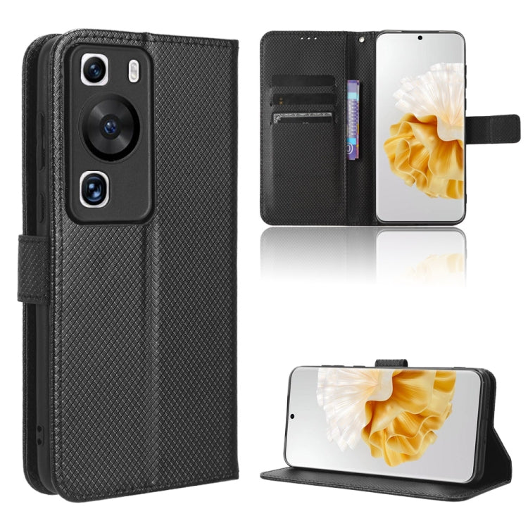 Custodia per telefono in pelle con trama a diamante, For Huawei P60 / P60 Pro, For Huawei Enjoy 60 4G, For Huawei Maimang 20, For Blackview A85