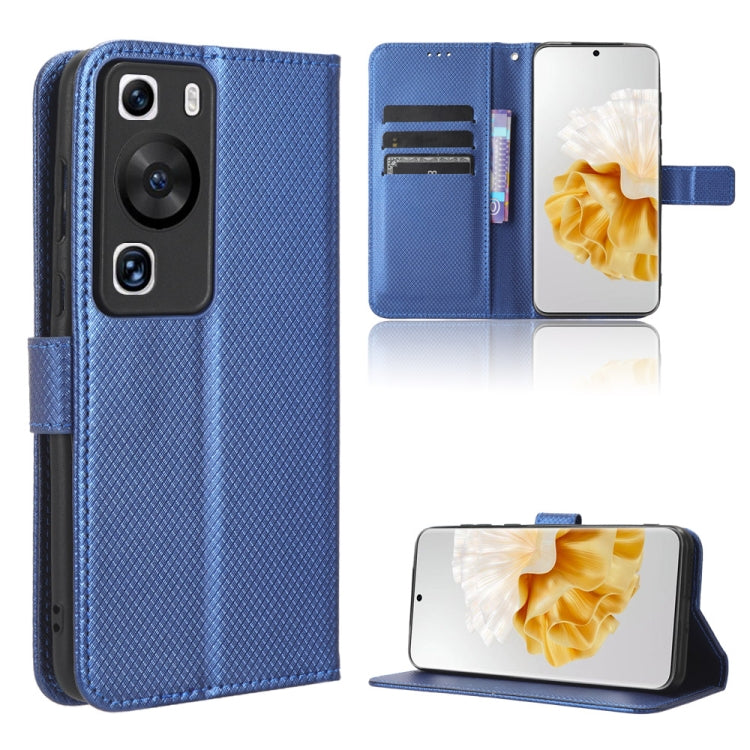 Custodia per telefono in pelle con trama a diamante, For Huawei P60 / P60 Pro, For Huawei Enjoy 60 4G, For Huawei Maimang 20, For Blackview A85