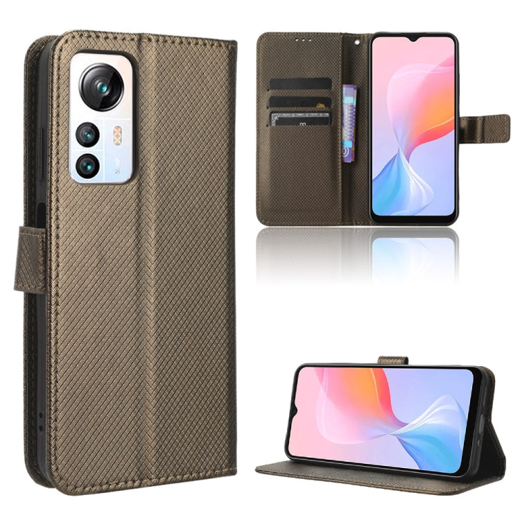 Custodia per telefono in pelle con trama a diamante, For Huawei P60 / P60 Pro, For Huawei Enjoy 60 4G, For Huawei Maimang 20, For Blackview A85