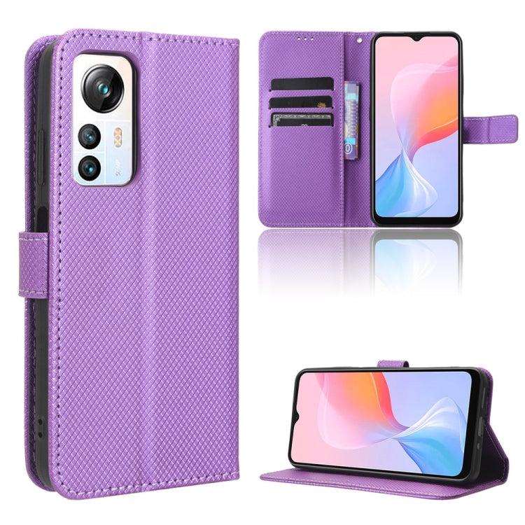 Custodia per telefono in pelle con trama a diamante, For Huawei P60 / P60 Pro, For Huawei Enjoy 60 4G, For Huawei Maimang 20, For Blackview A85