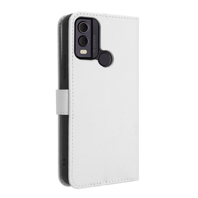 Custodia per telefono in pelle con trama a diamante, For Nokia C22, For Nokia C32 4G, For Nokia C12, For Nokia G22 4G