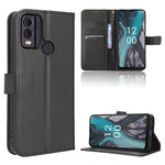 Custodia per telefono in pelle con trama a diamante, For Nokia C22, For Nokia C32 4G, For Nokia C12, For Nokia G22 4G