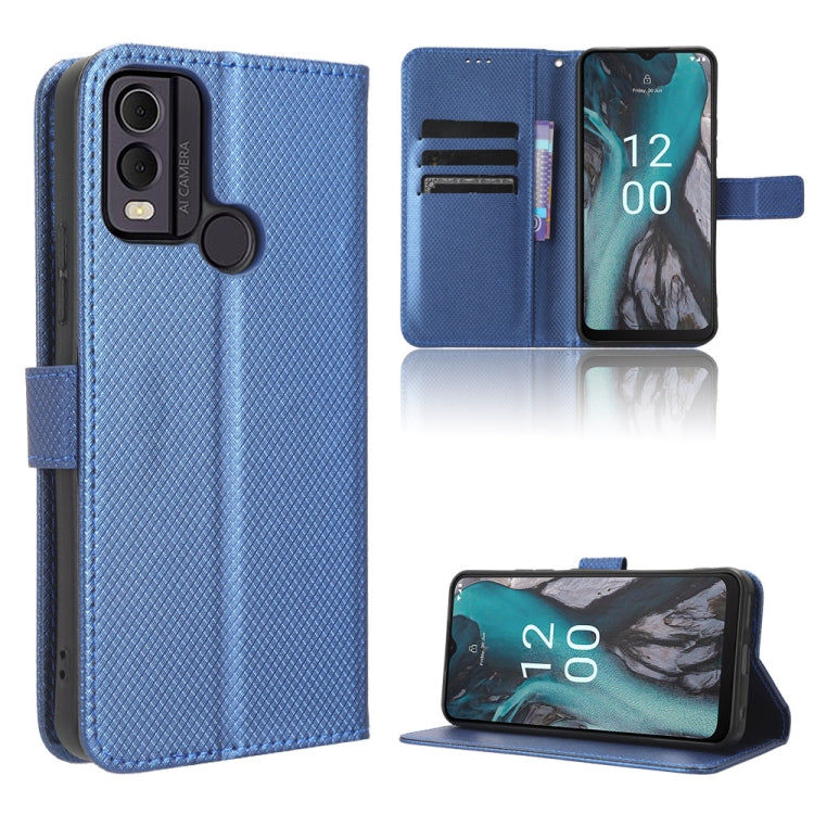 Custodia per telefono in pelle con trama a diamante, For Nokia C22, For Nokia C32 4G, For Nokia C12, For Nokia G22 4G