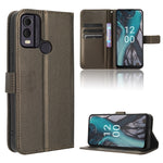 Custodia per telefono in pelle con trama a diamante, For Nokia C22, For Nokia C32 4G, For Nokia C12, For Nokia G22 4G