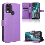 Custodia per telefono in pelle con trama a diamante, For Nokia C22, For Nokia C32 4G, For Nokia C12, For Nokia G22 4G
