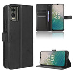 Custodia per telefono in pelle con trama a diamante, For Nokia C22, For Nokia C32 4G, For Nokia C12, For Nokia G22 4G