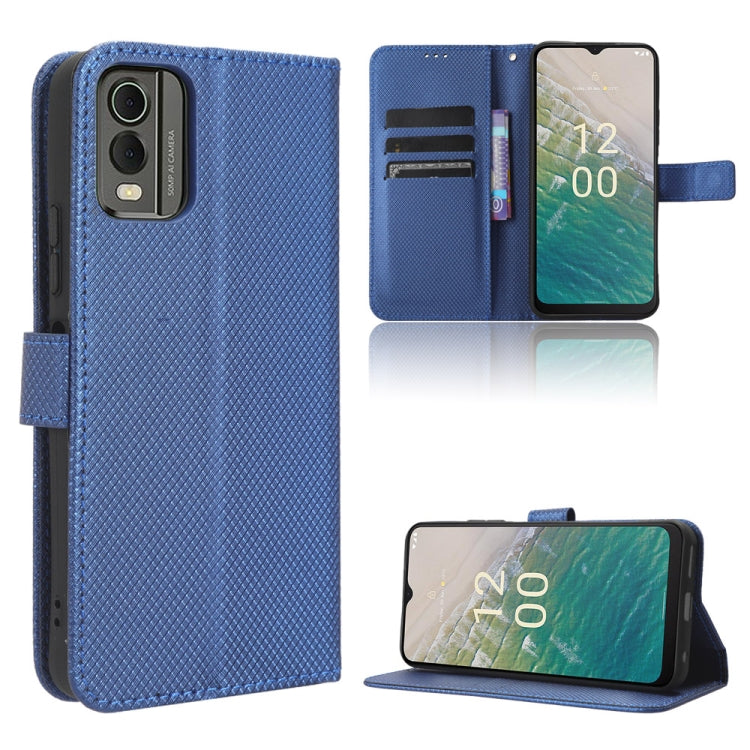 Custodia per telefono in pelle con trama a diamante, For Nokia C22, For Nokia C32 4G, For Nokia C12, For Nokia G22 4G