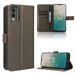 Custodia per telefono in pelle con trama a diamante, For Nokia C22, For Nokia C32 4G, For Nokia C12, For Nokia G22 4G