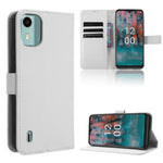 Custodia per telefono in pelle con trama a diamante, For Nokia C22, For Nokia C32 4G, For Nokia C12, For Nokia G22 4G