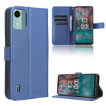 Custodia per telefono in pelle con trama a diamante, For Nokia C22, For Nokia C32 4G, For Nokia C12, For Nokia G22 4G