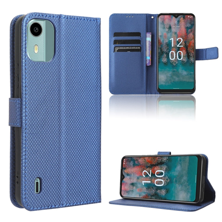 Custodia per telefono in pelle con trama a diamante, For Nokia C22, For Nokia C32 4G, For Nokia C12, For Nokia G22 4G