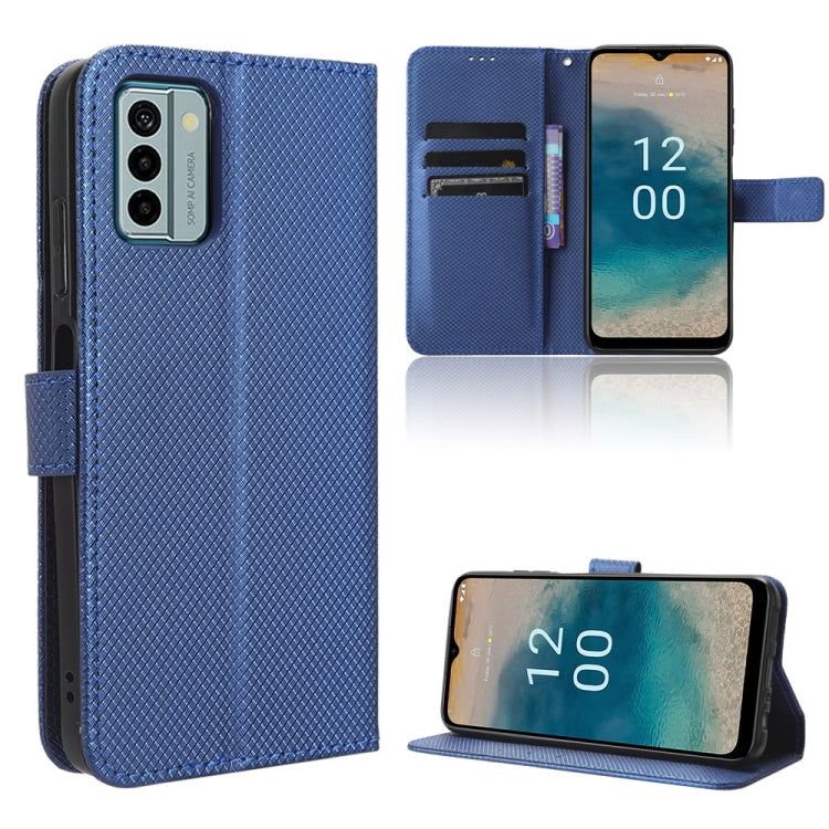 Custodia per telefono in pelle con trama a diamante, For Nokia C22, For Nokia C32 4G, For Nokia C12, For Nokia G22 4G